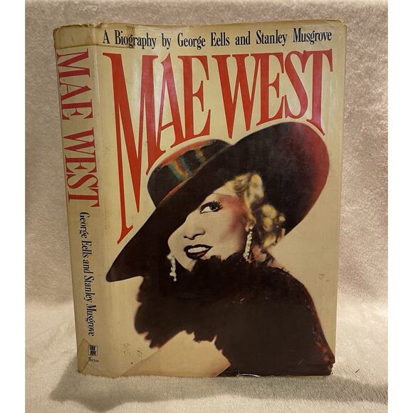 Mae West A Biography By George Eells Hardcover First Edition HCDJ Vintage - Picture 3 of 12